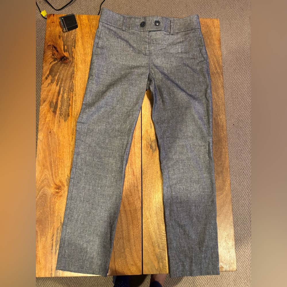 LOFT Heather Gray Slim Pants